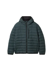 TOM TAILOR Denim Outdoorjacke Dunkelgrün/Türkis/Grün