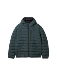 TOM TAILOR Denim Outdoorjacke Dunkelgrün/Türkis/Grün