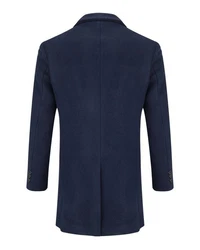 Allthemen Wintermantel mit Reverskragen Herren Dunkelblau/Hellblau/Blau
