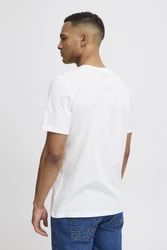 Blend T-Shirt BLEND BHTee Weiß/Gelb/Creme