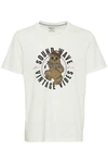 Blend T-Shirt BLEND BHTee Weiß/Gelb/Creme