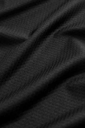 Next Bandeau-Bikini-Top Strukturiertes Golf-Polohemd Schwarz/Grau