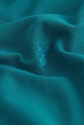 Next Bandeau-Bikini-Top Piqu-Poloshirt Türkis/Grün