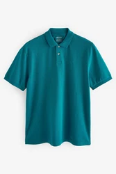 Next Bandeau-Bikini-Top Piqu-Poloshirt Türkis/Grün