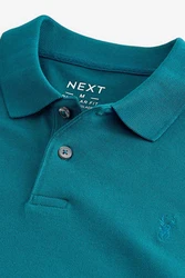 Next Bandeau-Bikini-Top Piqu-Poloshirt Türkis/Grün