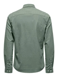ONLY & SONS Langarmhemd Hemd Slim Fit Langarm Oxford Hemd ONSAlvaro (7802) Dunkelgrn (7802)