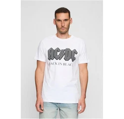 Merchcode T-Shirt acdc Back In Black Tee weiß