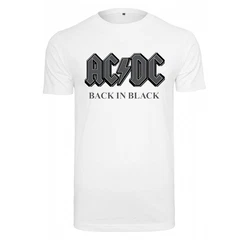 Merchcode T-Shirt acdc Back In Black Tee weiß