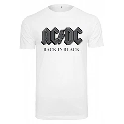 Merchcode T-Shirt acdc Back In Black Tee weiß