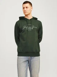 Jack & Jones Sweatshirt JJFERRIS Dunkelgrün/Grün
