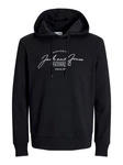 Jack & Jones Sweatshirt JJFERRIS Schwarz/Dunkelblau