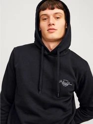 Jack & Jones Sweatshirt JJFERRIS Schwarz/Dunkelblau/Hellblau