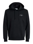 Jack & Jones Sweatshirt JJFERRIS Schwarz/Dunkelblau/Hellblau