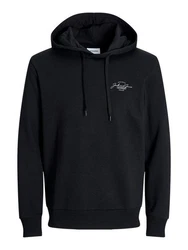 Jack & Jones Sweatshirt JJFERRIS Schwarz/Dunkelblau/Hellblau
