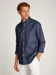 TOMMY HILFIGER Hemd 'HERITAGE' Hellblau/Dunkelblau/Blau