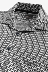 Next Kurzarmhemd Jersey-Hemd Dunkelgrau/Grau/Schwarz