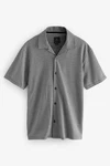 Next Kurzarmhemd Jersey-Hemd Dunkelgrau/Grau/Schwarz Next Kurzarmhemd Jersey-Hemd Dunkelgrau/Grau/Schwarz