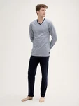 TOM TAILOR Pyjama Zweifarbiger Pyjama navy/wei
