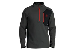 Spyder Stehkragenpullover Bandit Half Zip Rot/Dunkelgrau/Grau