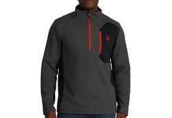 Spyder Stehkragenpullover Bandit Half Zip Rot/Dunkelgrau/Grau