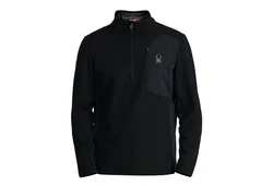 Spyder Stehkragenpullover Bandit Half Zip Dunkelblau/Schwarz/Rot