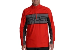 Spyder Stehkragenpullover Paramount Half Zip Dunkelrot/Rot