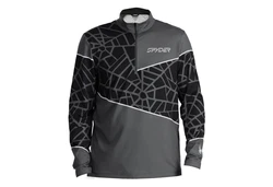 Spyder Stehkragenpullover Vital Half Zip Dunkelgrau/Grau/Schwarz/Silber