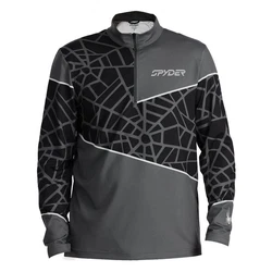 Spyder Stehkragenpullover Vital Half Zip Dunkelgrau/Grau/Schwarz/Silber