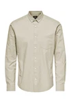 ONLY & SONS Langarmhemd Hemd Slim Fit Langarm Oxford Hemd ONSAlvaro (7802) Beige
