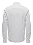 ONLY & SONS Langarmhemd Hemd Slim Fit Langarm Oxford Hemd ONSAlvaro (7802) Wei-3