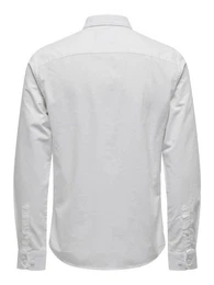 Langarmhemd Hemd Slim Fit Langarm Oxford Hemd 7802 in Wei-3