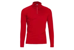 Rossignol Stehkragenpullover Classique 1/2 Zip Rot/Dunkelrot