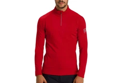 Rossignol Stehkragenpullover Classique 1/2 Zip Rot/Dunkelrot