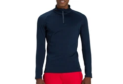 Rossignol Stehkragenpullover Classique 1/2 Zip Dunkelblau/Blau