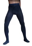 Adrian Hosiery Strumpfhose STRIPES 40 DEN Dunkelblau/Blau/Hellblau