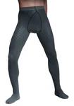 Adrian Hosiery Strumpfhose STRIPES 40 DEN Dunkelgrau/Schwarz/Dunkelgrün/Blau/Dunkelblau