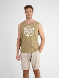 LERROS Muskelshirt Tanktop für Herren mit Brustprint 