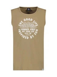 LERROS Muskelshirt Tanktop für Herren mit Brustprint 