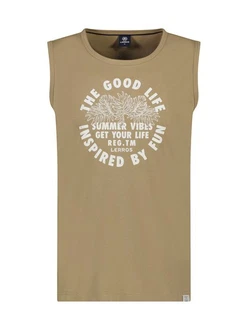 LERROS Muskelshirt Tanktop für Herren mit Brustprint LERROS Muskelshirt Tanktop für Herren mit Brustprint