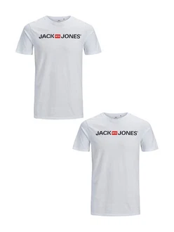 Jack & Jones Kurzarm T-Shirt 2er-Set Crew Neck (3663) Weiß (3663) Jack & Jones Kurzarm T-Shirt 2er-Set Crew Neck (3663) Weiß (3663)