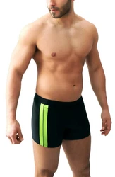 Aquarti Herren Badehose Kurz mit Kontrastpaspel 