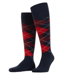 Burlington Kniestrümpfe Preston Dunkelblau/Hellblau/Rot