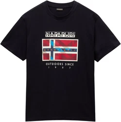 Napapijri T-Shirt DOREES Dunkelblau/Schwarz