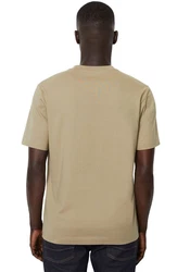 Marc O'Polo T-Shirt mit Logo-Stickerei Khaki/Gold/Beige/Braun