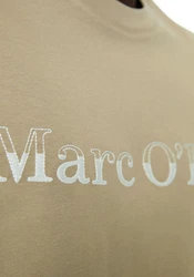 Marc O'Polo T-Shirt mit Logo-Stickerei Khaki/Gold/Beige/Braun