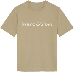 Marc O'Polo T-Shirt mit Logo-Stickerei Khaki/Gold/Beige/Braun
