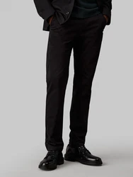 Calvin Klein Chinohose SATEEN STRETCH SLIM CHINO Khaki/Dunkelbraun/Schwarz/Dunkelgrau