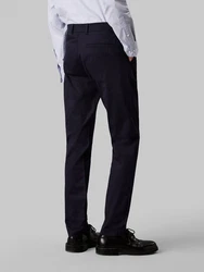 Calvin Klein Chinohose SATEEN STRETCH SLIM CHINO Dunkelblau