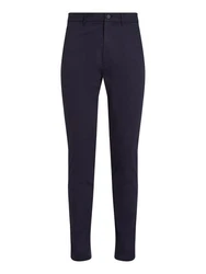 Calvin Klein Chinohose SATEEN STRETCH SLIM CHINO Dunkelblau