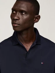 Tommy Hilfiger Langarm-Poloshirt L/S LIQUID COTTON REG POLO Dunkelblau